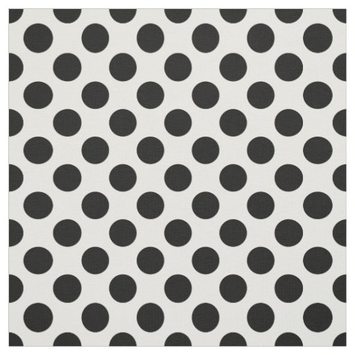 Polka Dots, Polka Dot Pattern, Black and White Fabric