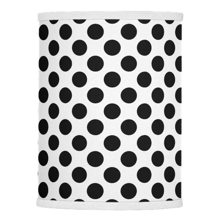 Polka Dots Dot Pattern Black, Gray And White Polka Dot Lamp Shade