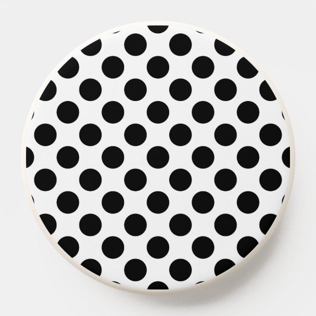 Polka Dots, Polka Dot Pattern, Black and White PopSocket (Popsocket)