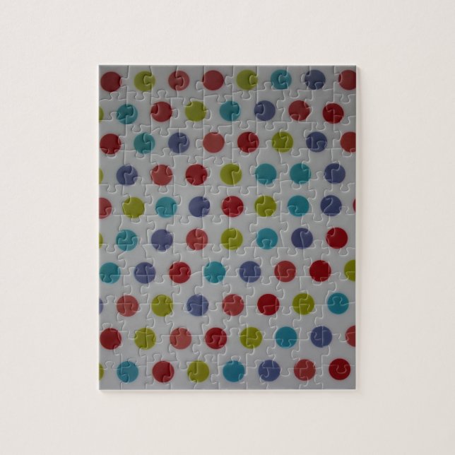 Polka dots products jigsaw puzzle (Vertical)