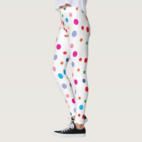 Polka Dots  Rainbow Dots Leggings