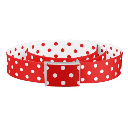 Polka dots red color belt