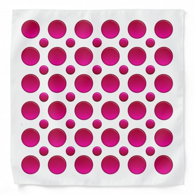polka dots red element bandana (Front)