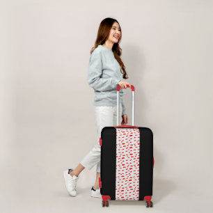 Polka Dots Red Polka Dots Dalmatian Pattern Luggage