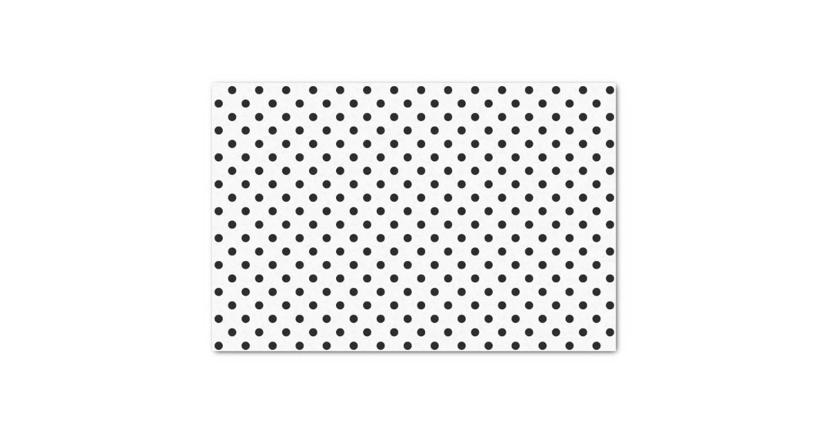 Black Polka Dots Tissue Paper