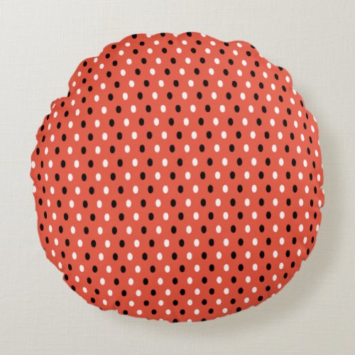 Polka Dots _ Round Pillow
