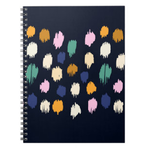 Polka dots seamless pattern notebook