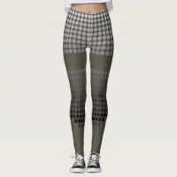 Polka Dots Silver and Gray Leggings