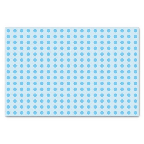 Polka dots sky and light blue dotted pattern tissue paper