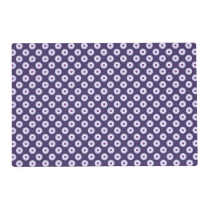 Polka Dots/Stripes - Blue Violet Purple Lavender Placemat