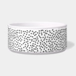 Polka Dots Table Runner Bowl<br><div class="desc">A modern,  elegant and abstract black and white confetti pattern with modern. A stylish and chic design..</div>