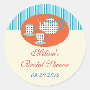 Polka Dots Tea Pot Sticker