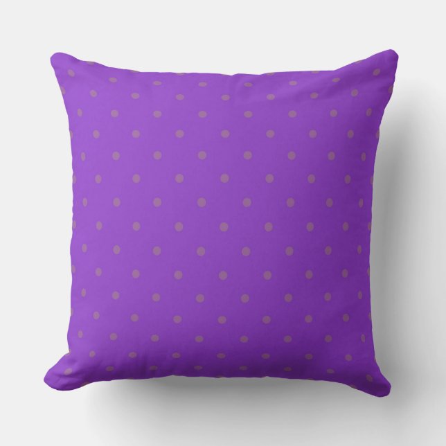 Polka Dots Throw Pillow (Front)