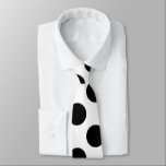 POLKA DOTS TIE - BLACK AND WHITE<br><div class="desc">Polka dots are back in fashion and what better than the ever classy black and white.</div>