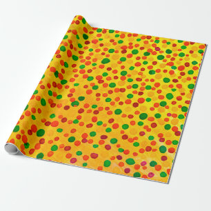 Polka dots watercolor seamless pattern wrapping paper