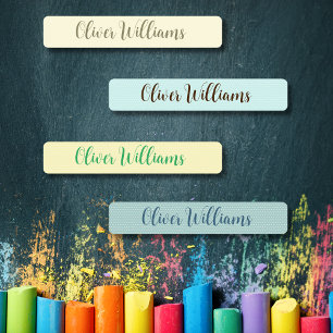 Polka Dots waterproof kids name clothing Labels