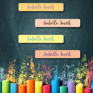 Polka Dots waterproof kids name clothing Labels