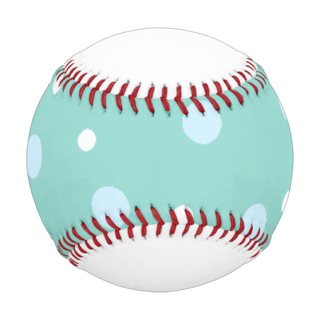 Polka Dots with Name Baseball (Front)
