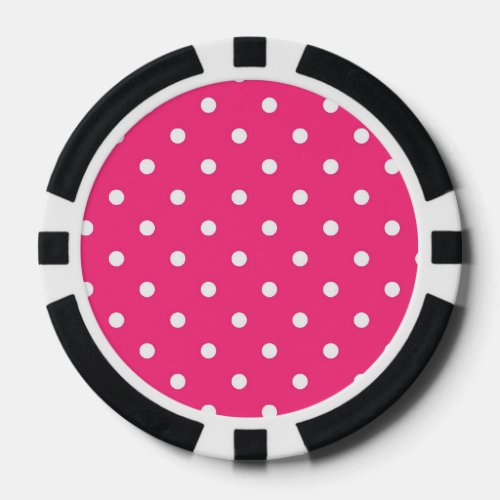 Polka Dots with Pink Poker Chips
