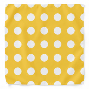 Polka Dots Yellow Bandana