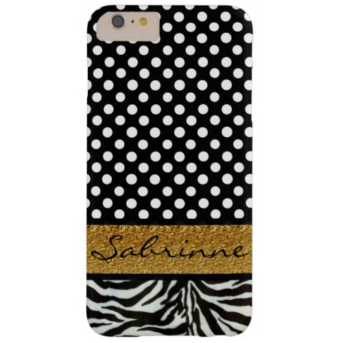 Polka Dots Zebra Pattern iPhone 6 Plus Case