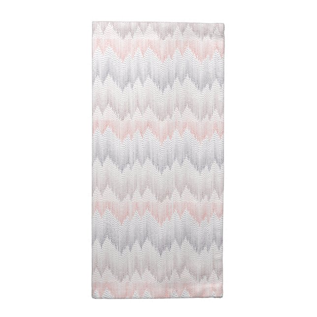 Polka Dotted Mountain Peak Pattern Cloth Napkin (Half Fold)
