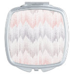 Polka Dotted Mountain Peak Pattern Compact Mirror