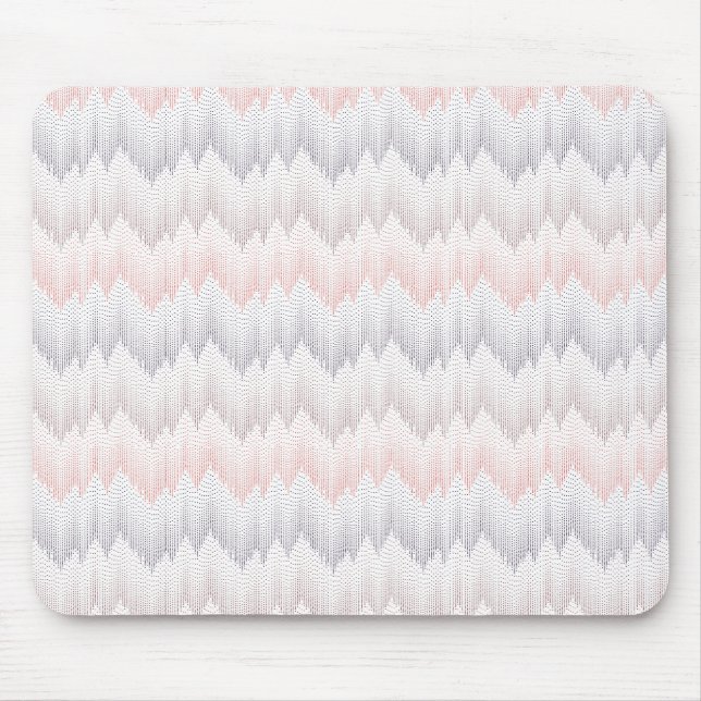 Polka Dotted Mountain Peak Pattern Mouse Pad (Front)