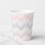 Polka Dotted Mountain Peak Pattern Paper Cups