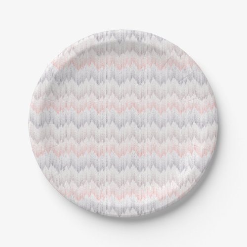 Polka Dotted Mountain Peak Pattern Paper Plates