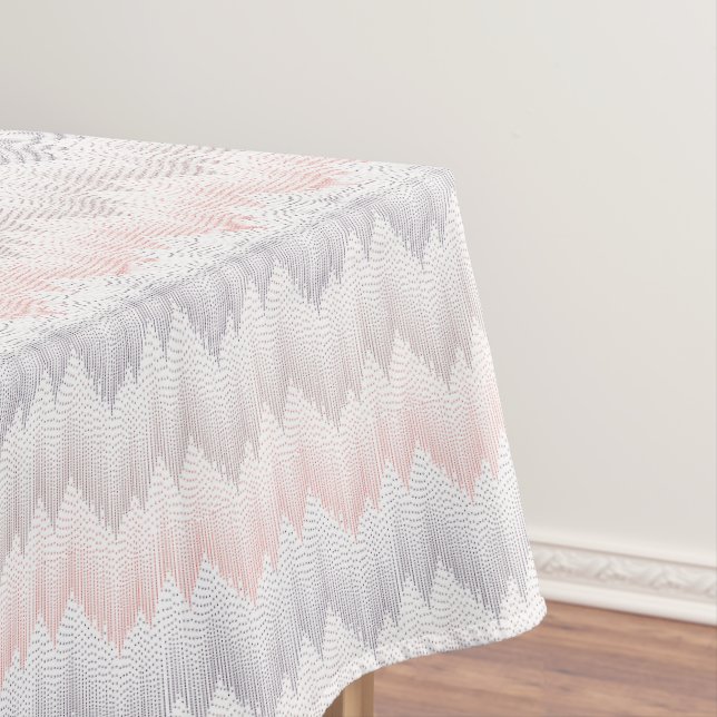 Polka Dotted Mountain Peak Pattern Tablecloth (In Situ)