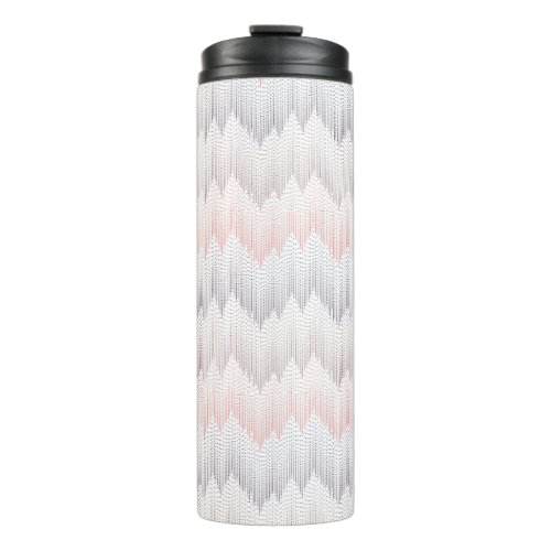 Polka Dotted Mountain Peak Pattern Thermal Tumbler