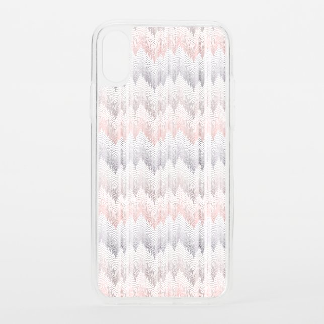 Polka Dotted Mountain Peak Pattern Uncommon iPhone Case (Back)