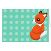 Polka Fox Notelet Cards (Front Horizontal)