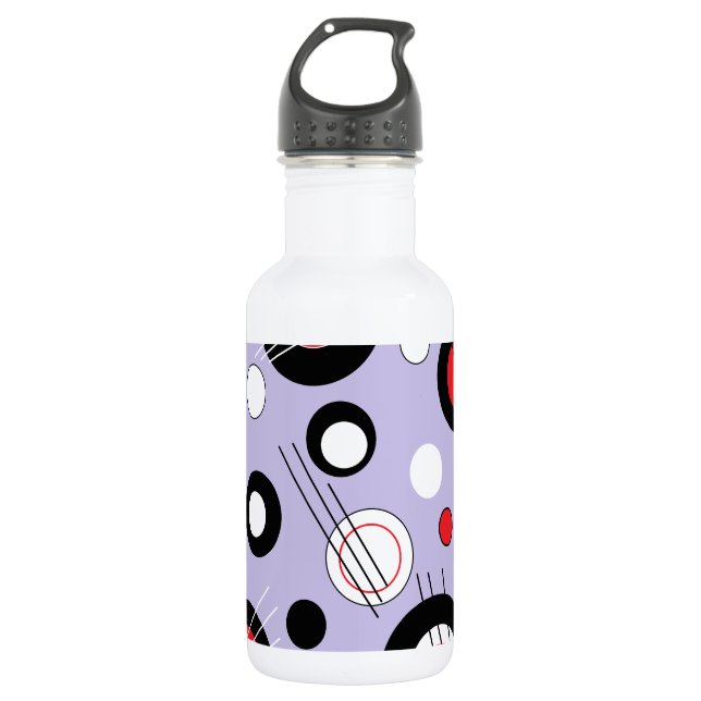 Polka Lilac Water Bottle (Front)