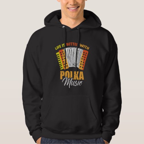 Polka Music Accordion Polish Dancing Hoodie