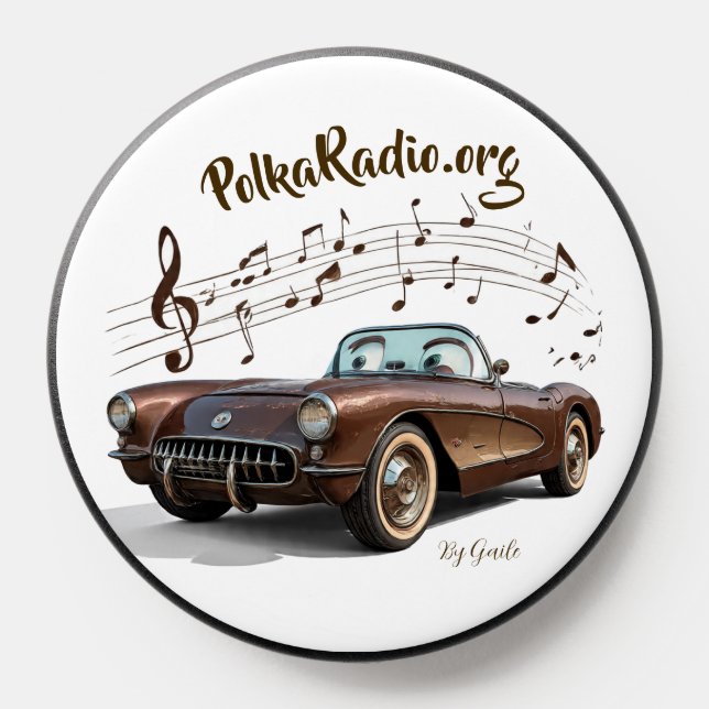 Polka Radio! Corvette PopSocket (Popsocket)