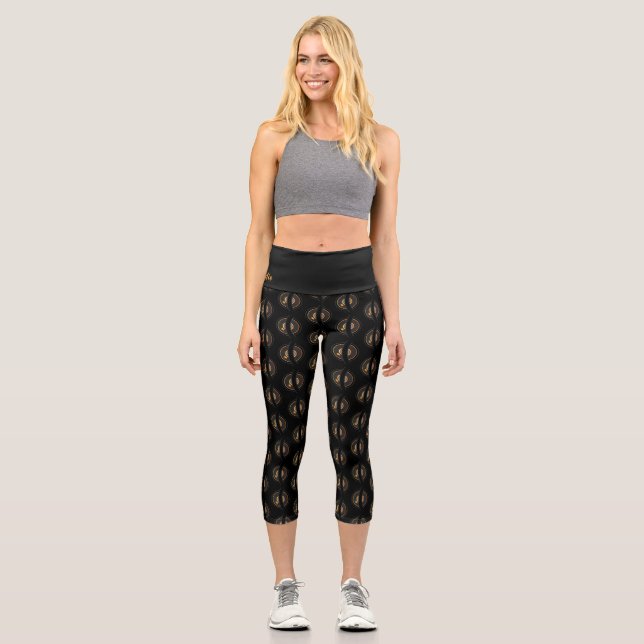 Polka Radio Logo High Waisted Capris (Front)