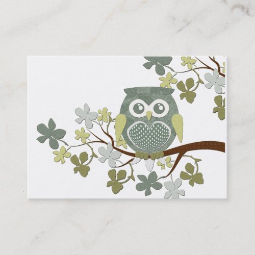 Polka Tree Owl Business Card