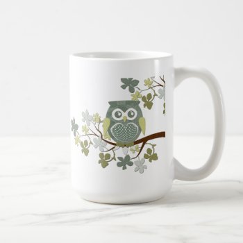 Polka Tree Owl Mug by CuteLittleTreasures at Zazzle