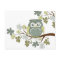 Polka Tree Owl Postcard