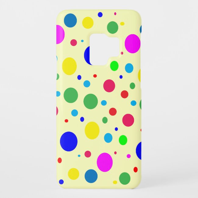 Polkadot Balloon Bubbles Pattern Galaxy S9 Case