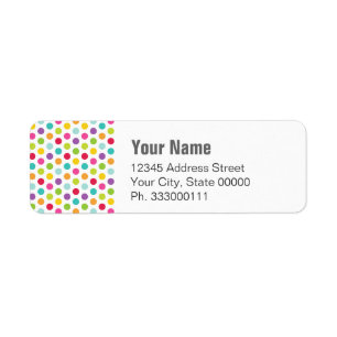 Polkadot Color Label