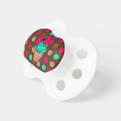 Polkadot Cupcake Pacifier (Front Right)