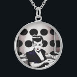 Polkadot Diner Waitress Sterling Silver Necklace<br><div class="desc">Polkadot Diner Waitress</div>