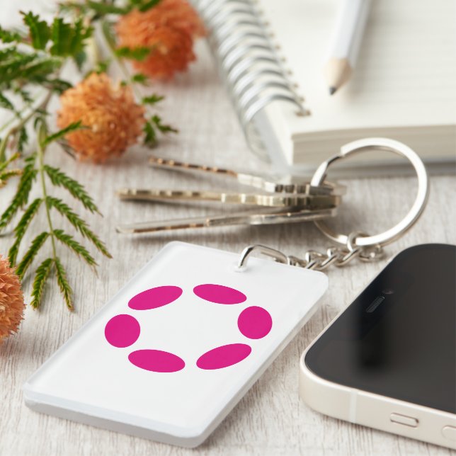Polkadot Keychain (Front Right)