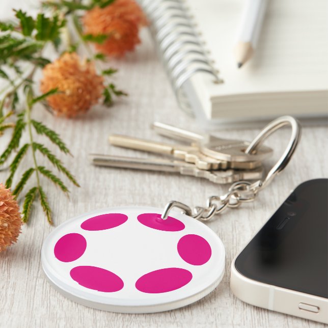 Polkadot Keychain (Front Right)