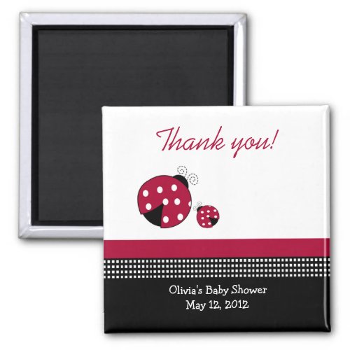 Polkadot LadybugsBaby Shower Favor Magnet