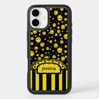 PolkaDot Name Template iPhone 16 Plus Case