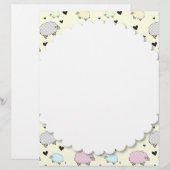 Polkadot Pastel Sheep (Front/Back)